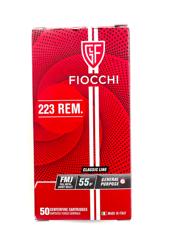Fiocchi 223 Rem. 55grs  FMJ 50Stk.