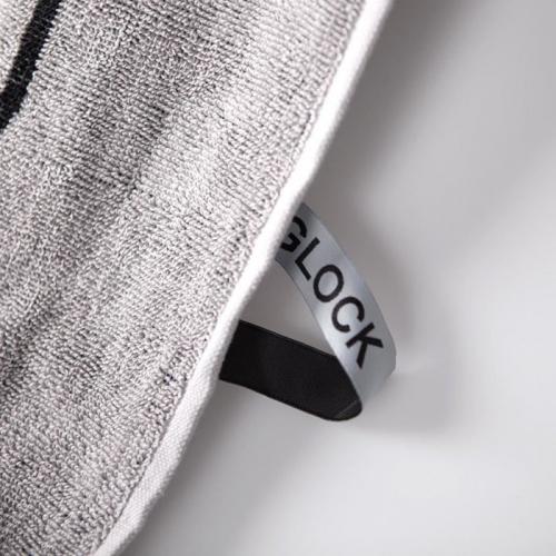 Glock Duschtuch grau/schwarz 70x140cm