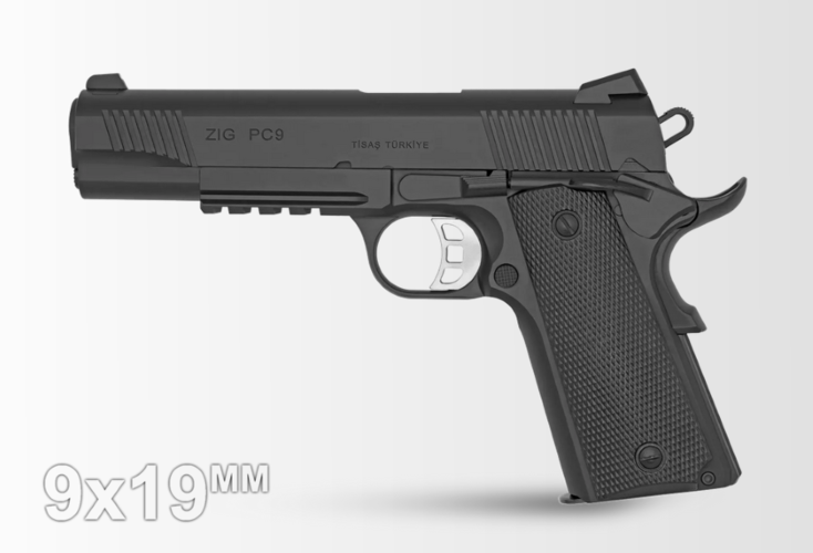 Tisas ZIG PC 1911 Black 9x19mm