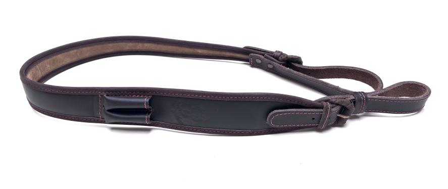 Hirsch Gewehrriemen Luxus hellbraun breit