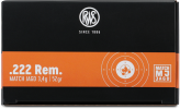 RWS 222 Rem. Match Jagd 3,4g 30 Stk.