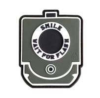 Smile and Wait Rubber Patch