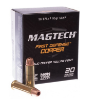 Magtech First Defense Copper.38 Spl.95grs 20 Stk.