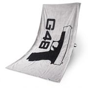 Glock Duschtuch grau/schwarz 70x140cm